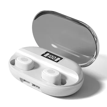 Bluetooth 5.0 Belaidė laisvų Rankų įranga Ausinės LED Ekranas, atsparus Vandeniui 9D Stereo In-Ear Ausinių ir 