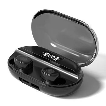 Bluetooth 5.0 Belaidė laisvų Rankų įranga Ausinės LED Ekranas, atsparus Vandeniui 9D Stereo In-Ear Ausinių ir 