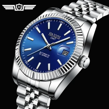 HAIQIN VIP NUORODĄ Lašas laivybos 2020 Automatinė vyriški Laikrodžiai Viršuje prabangos prekės ženklo vyrai žiūrėti vandeniui mechaninis laikrodis vyras