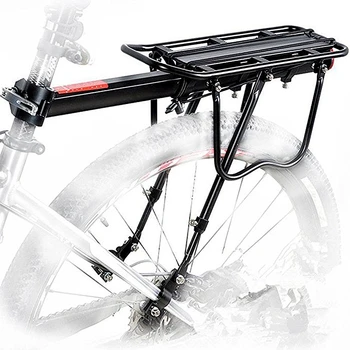 Bike Rack Aliuminio Lydinio Dviračių Bagažą Vežėjas Krovinio Galiniai Stelažo Lentynos, Dviračių MTB nuo balnelio iškyšos Maišelio Laikiklį Stovėti Priedai
