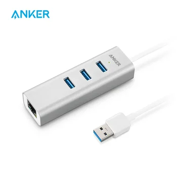 Anker Unibody 3Port USB 3.0 ir Gigabit Ethernet 