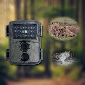 2VNT Mini600A 1080P Medžioklės Kamera, Infraraudonųjų spindulių Jutikliai 38pcs IR Led Lauko Kamera, Lauko Kamera Spąstus