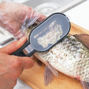 Žuvų Odos Pašalinti Šepetėliu Žvynų Grandiklis Obliumi Įrankis Žuvų Scaler Žvejybos Peilis Valymo Įrankiai, Virtuvės Valgių Accessories Įrankis