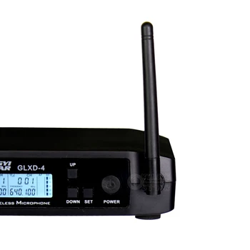 GLXD4 Dual Channel UHF Bevielio Mikrofono Sistema 2 Nešiojamą Mic BETA58A BETA 58A Micro Už KTV Kalbos Karaoke Namuose, Šeimai Šalis