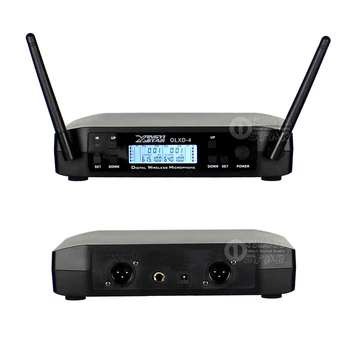 GLXD4 Dual Channel UHF Bevielio Mikrofono Sistema 2 Nešiojamą Mic BETA58A BETA 58A Micro Už KTV Kalbos Karaoke Namuose, Šeimai Šalis