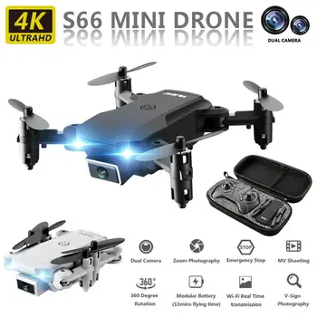 S66 Profesinės Drone 4K HD Oro Kameros Tranų Ir vaizdo Kamera, Vaizdo 720P 4k Rc Quadcopter WIFI FPV Plaukioja Mini Drone