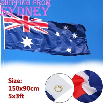 90cm x 150cm 3ft x 5ft Didelis AU Australijos Australijos Australijos Vėliava Dieną Sunkiųjų Lauko Nacionalinės Reklama Kabo Vėliavos Šventė
