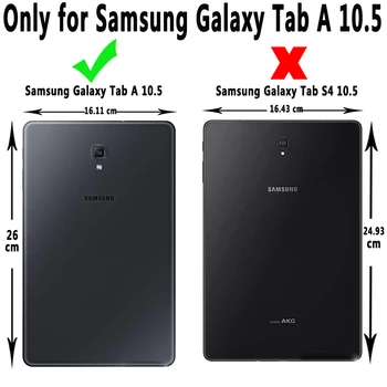 Smart Case for Samsung Galaxy Tab 10,5 2018 Atveju T590 T595 SM-T590 SM-T595 Miega, Miego Odiniai Minkšti Silicio Galinį Dangtelį Funda