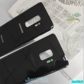 ORIGINALUS SAMSUNG Galaxy S9 S9 plus S9+ G965 G965F G960F G960 Atgal Baterijos Dangtelis Galinio Stiklo Būsto Uždėkite Akumuliatoriaus Dangtelį