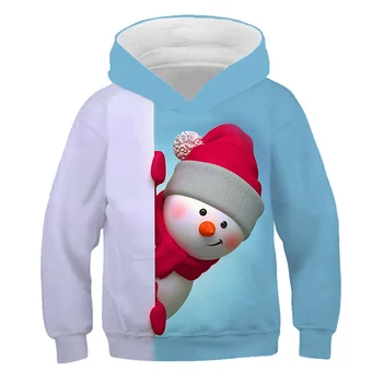 Kalėdinis berniukų, mergaičių Megztiniai Šiltas Rudens ir Žiemos Paltai Santa Claus ilgomis Rankovėmis Apranga Tracksuit vaikams marškinius, pigūs drabužiai 2020 m.