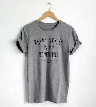 Haris Stilius yra mano vaikinas T-shirt Citata marškinėliai Mados Bloggers Hipster Unisex Marškinėliai didesnio Dydžio ir Spalvų-A807