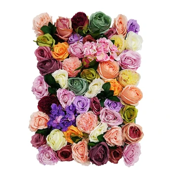 40x60cm Aukštos Kokybės Šilko Rožė, Bijūnas 3D Vestuvių Gėlių Sienos Stalo Runner Etape Fone Dekoratyvinis Dirbtinių Gėlių Puošmena