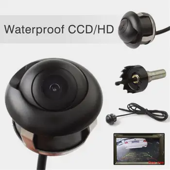 NAUJAS IP67 atsparus Vandeniui Laidinio Transporto priemonės Fotoaparato 360 Laipsnių HD CCD Automobilio Galinio vaizdo Atvirkštinio Naktinio Matymo Atsarginės automobilių Stovėjimo aikštelė Fotoaparatą, Aukštos Kokybės