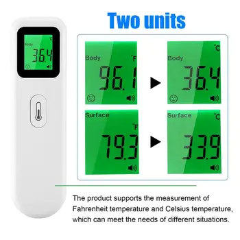 Termometro skaitmeninis termometras Ne-susisiekite su Infraraudonųjų spindulių termometer ir SPINDULIŲ temperatūros matuoklis Skaitmeninis temperatūros ginklą LCD Ekranas