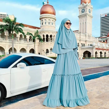 Kaftan Dubajus Abaja Musulmonų Rinkiniai Suknelė Turkija Suknelės Abayas Moterų Apdaras Musulman Ansambliai De Režimas Vetement Djellaba femme
