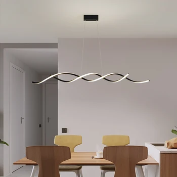 Šiuolaikinės Kūrybos LED Pakabukas Šviesos Valgomasis, Virtuvė, Baras, Pakabos Kabo Šviestuvas Black/White Deco LED priedai veltiniams, vilna Lempa