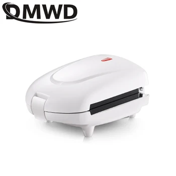 DMWD Mini Sandwich Maker Elektros Pliurpalas Geležies Mašina Panini Kepimo Pyragas Krosnyje, Duonos Blynai Pusryčiai Skrudintuvas 3 Neprivaloma Plokštė ES