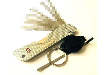 Praktikos Užraktas Lankstymo Multi-tool lock Pick Nustatyti Jack Peilis Spynų įrankis..mes taip pat parduoda lishi įrankis hu66 hu92 hu100 hu101