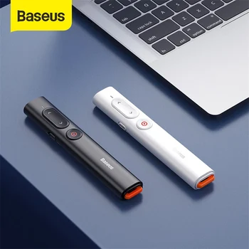 Baseus Wireless Presenter USB Lazerinė Rodyklė su Nuotolinio Valdymo Infraraudonųjų spindulių Vedėjas Rašiklis Projektorius Powerpoint PPT Skaidrės