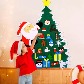 Vaikai PASIDARYK pats Jaučiau, Kalėdų Eglutė, Kalėdų Dekoracija Namuose Navidad 2021 Naujųjų Metų Dovanos, Kalėdų Papuošalų Kalėdų Senelis Kalėdų Medžio