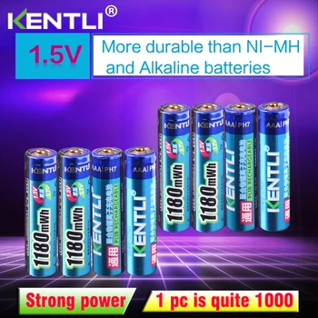KENTLI 8pcs ne atminties efektas 1,5 v 1180mWh AAA ličio polimero li-ion daugkartinio įkrovimo baterijos aaa baterijos termometro