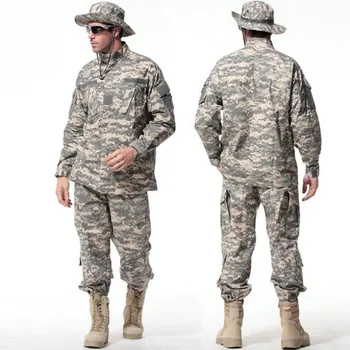 Karinę Uniformą Kamufliažas Marškinėliai, Kelnės Nustatyti Vyrų Armijos Specialiosios Pajėgos Kovoti su Kailis Airsoft Patikimesnis Mokymo Medžiaga FG ACU CP