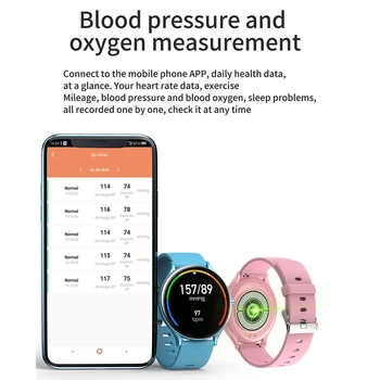 LIGE 2020 Naujas Moterų Smart Žiūrėti Multi-sporto, Fitneso, Širdies ritmas, Kraujo Deguonies vandeniui Visiškai jutiklinis ekranas Ponios Smartwatch Moterims