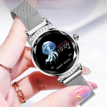 MNWT H2 Smart watch Moterų Mados 3D Dial Diamond 