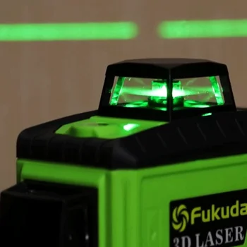 Fukuda 12Lines 3D MW-93T-3GX Lazerio Lygis Savaime išsilyginantis 360 Horizontalus Ir Vertikalus Kryžiaus žalią Lazerio Spindulį ant pardavimo