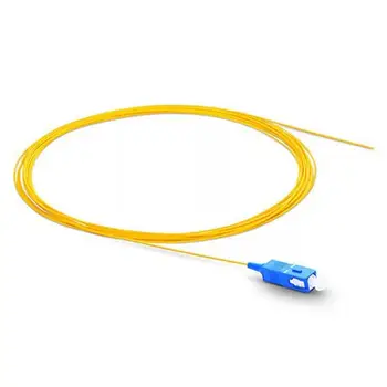 100 vnt 50 vienetų Nemokamas Pristatymas SC/UPC 1,5 M Single mode fiber optic Galiuku 9/125 Optinio pluošto galiuku 0,9 mm
