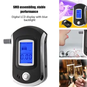 Naujausias Skaitmeninio Kvėpavimas Alkoholio Testeriai LCD Analizatorius Su 5 Kandiklį Didelio Jautrumo Profesinės Greitą Atsakymą