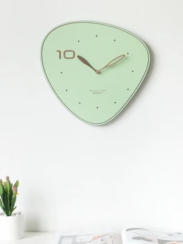 Silent Art Sieninis Laikrodis Šiaurės Modernus Dizainas Kambarį Paprastas Kvarcas Sieninis Laikrodis Kūrybos Relogio De Parede Namų Laikrodis DL50WC