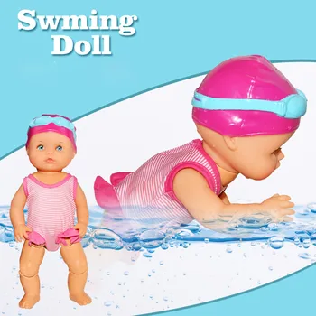 Vandens Pramogos Baseinas Vandeniui Elektros Lėlės Automatinė Plaukti Geriausia Dovana Žaislas Vaikams juguetes brinquedos Vaikams, žaislai