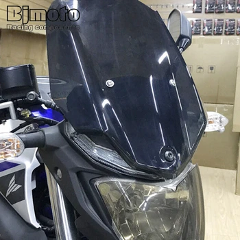 Aukštos kokybės Yamaha MT-03 MT03 FZ-03 FZ03 2016 2017 2018 Motociklų Vėjo Ekranas MT FZ 03 prekinis, galinis Stiklo saugus Vėjo Deflektoriai