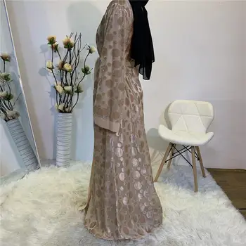 Aukštos Kokybės Graži Mergina Kuklus Mados Aksomo Suknelė Naujausias Modelis Abaja Dizaino Dubajus Vasaros
