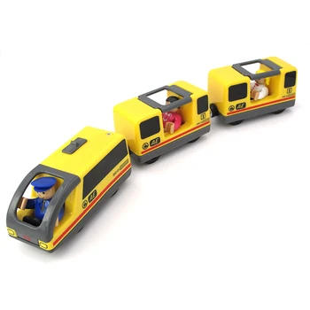 Magnetinio RRC EPS traukinio Žaislų medinių bėgių Brio keliu kombinacija elektros RRC lokomotyvų suderinama magnetinio traukinio