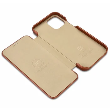 Prabanga Flip Case Cover for Apple IPhone 12 6.1 Colių 2020 Retro natūralios Odos 