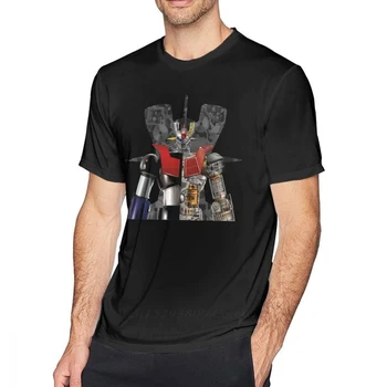 Mazinger Z Marškinėliai Mazinger Z T-Shirt Įdomus Tee Marškinėliai Vyrams Spausdinti Medvilnės Trumpas Rankovėmis Pagrindinio Marškinėlius Vaikinai Punk Dizaineris Streetwear