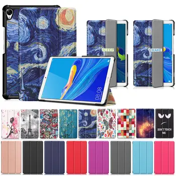 Atveju, Huawei Mediapad M6 8.4 2019 Ultra Plonas PU Odos Stovėti Atgal Pasukt Smart Cover 