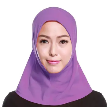 Musulmonų Moterys Pagal Šalikas Skrybėlę Bžūp Islamo Maldos Ponios Kaklo Padengti Hijab Apdangalai, Pilnas Draudimas Arabų Wrap Vientisos Spalvos Artimuosiuose Rytuose