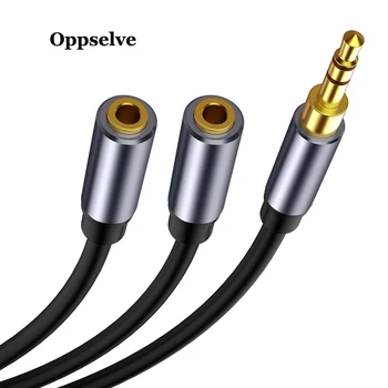 Oppselve Headphone Splitter Audio Laidas 3.5 mm Vyrų ir 2 Moterų Skirstytuvo Lizdo Adapteris Aux Kabelis, skirtas 