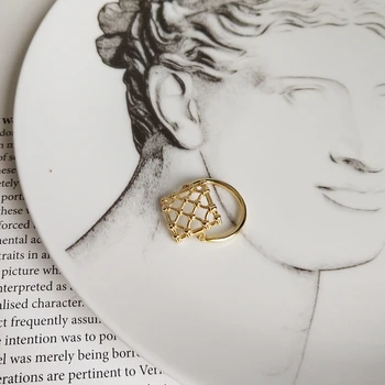 LouLeur 925 sterlingas sidabro pynimo akių žiedai aukso paprastas elementas dizainas laukinių elegantiškas žiedai moterims bauda papuošalai žavesio dovana