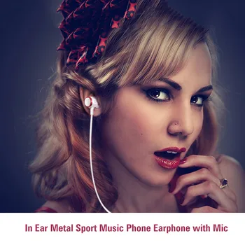 E3 laidinio ausinės Stereofoninės Ausinės Telefono Ausinės Bass mm 3.5-ausų Kompiuterio Laidines Ausines Su Telefonu Metalo Mikrofonas