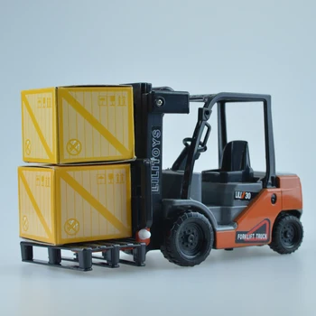 Mini Krautuvas sunkvežimio Modelis Žaislas inžinerijos Transporto priemonių Fork Lift Plastikinis Automobilio modelis vaikams, Žaislai berniukams, Vaikų Ugdymo dovanos