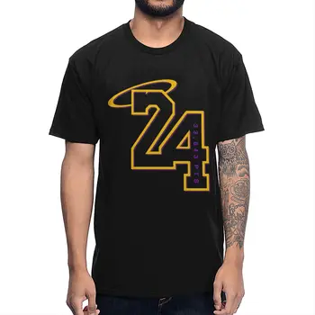 BTFCL Paprastas Dizainas Medvilnės Kobe Bryant RIP 24 Atspausdinta T Shirt Mens Trumpas Rankovės Marškinėliai Prekės ženklo Drabužių