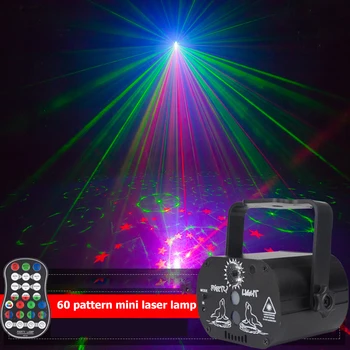2020 RGB Disco Šviesos, DJ, LED Lazeris Etape Projektorius raudona mėlyna žalia Lemputė Įkrovimo Vestuvių, Gimtadienio DJ Lempos