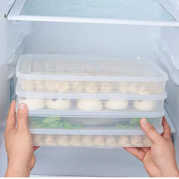 Šaldytuvas Koldūnai Laikymo Dėžę Su Dangčiu, Plastikiniai Šaldikliai Šaldytuvai Erdvė Užsklanda Maisto Organizatorius Stovo Laikiklis Dėklas Dėžės F