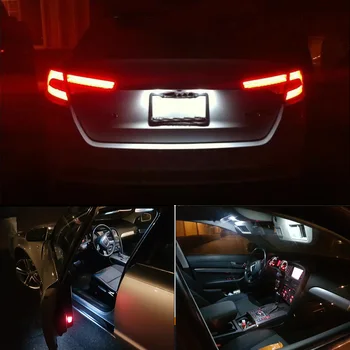13Pcs Xenon White Automobilio Salono LED Žibintai Paketo Komplektas 2010-2017 Chevrolet Equinox Žemėlapis Dome Kamieno Licenciją plokštelės šviesos