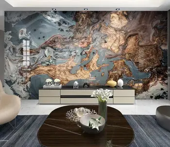 Beibehang Užsakymą Šiuolaikinių Tapetų Klasikinis Aukso Skysčių Abstrakti Marmurinė Fone de papel parede sienos dokumentų namų dekoro