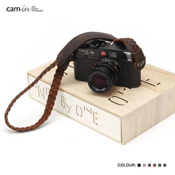 Cam-į CS220 fotoaparatas dirželis odinis austi digital SLR camera pečių juosta, su pečių trinkelėmis Sony Canon Nikon